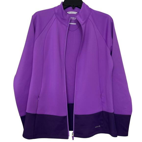 ANNIKA Cutter & Buck Purple CB DryTec UPF50+ Full Zip Jacket L Golf Performance - Picture 4 of 12